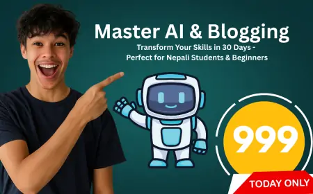 Learn AI in Nepal – Rs. 999 AI Course + Free Blogging Mastery with AiWithBhai