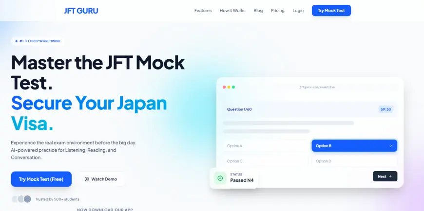 JFT Mock Test 2026 – Best JFT Basic Prep App for Nepal & Asia